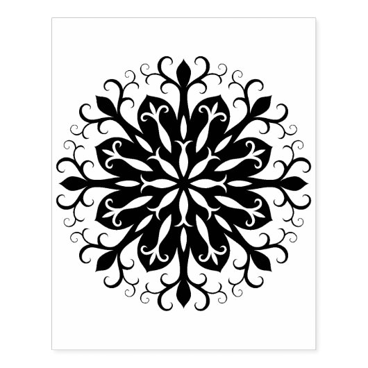 Geometrische vorm filigraan patroon art stempel (Afrduk)