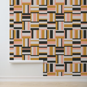 Geometrische vorm Patroon Behang