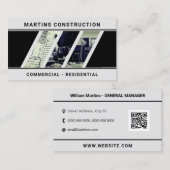 Geometrische vormconstructieplaats visitekaartje (Voorkant / Achterkant)