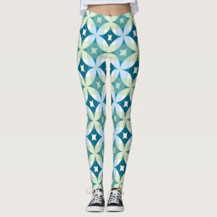 Geometrische vormen,  abstract behang. leggings