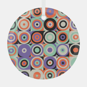 Geometrische vormen, Abstract ontwerp. Glas Ornament