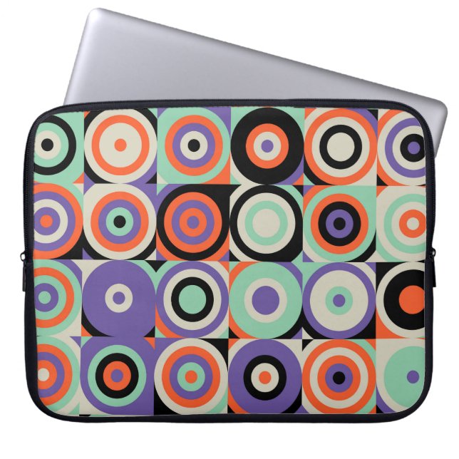 Geometrische vormen, Abstract  ontwerp. Laptop Sleeve (Voorkant)