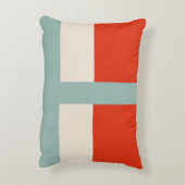 Geometrische vormen Abstract rood grijs Accent Kussen (Achterkant (Verticaal))