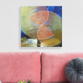 Geometrische vormen Abstracte kunst schilderij can Canvas Afdruk (Insitu (Woonkamer))