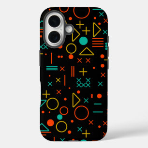Geometrische vormen iPhone 16 hoesje