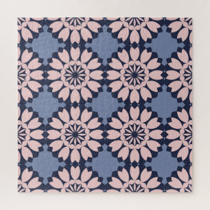 Geometrische vormen: Decoratief naadloos patroon. Legpuzzel