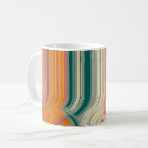 Geometrische Vormen en Levendige Kleuren Muur Kuns Koffiemok