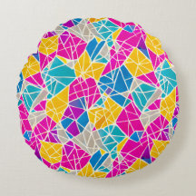 Geometrische vormen en lijnen in levendige kleuren