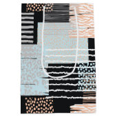 Geometrische vormen en strepen medium cadeauzakje (Achterkant)