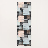 Geometrische vormen en strepen yogamat (Achterkant)