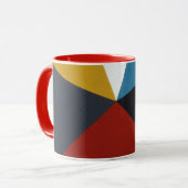 Geometrische vormen Keramisch Mok (Voorkant links)