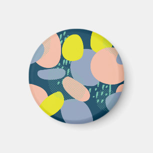 Geometrische vormen: kleurrijke Memphis stijl Magneet