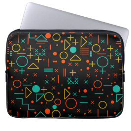 Geometrische vormen laptop sleeve
