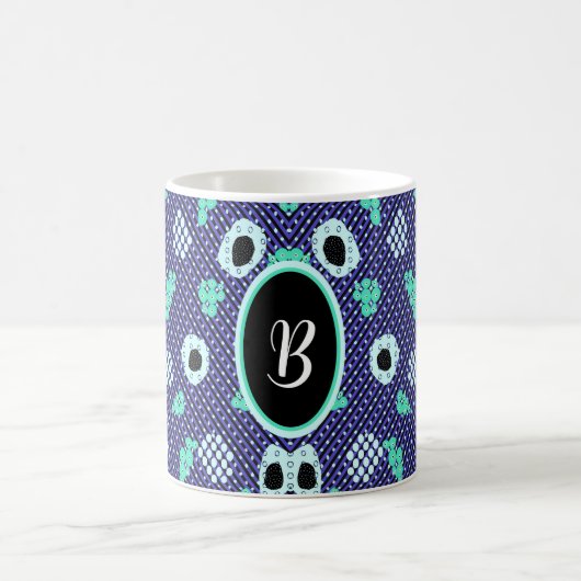 Geometrische vormen magische mok (Center)