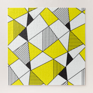 Geometrische vormen: Minimalistisch naadloos patro Legpuzzel