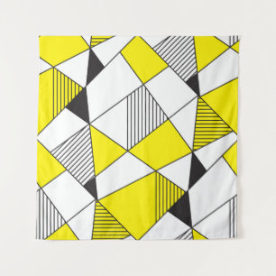 Geometrische vormen: Minimalistisch naadloos patro Wandkleed