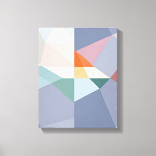 Geometrische vormen Moderne Kleurrijke Verpakte Ku Canvas Afdruk