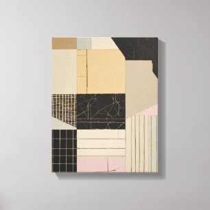 Geometrische vormen Moderne Kleurrijke Verpakte Ku Canvas Afdruk