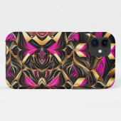 Geometrische vormen roze zwart goud Case-Mate iPhone case (Achterkant (horizontaal))