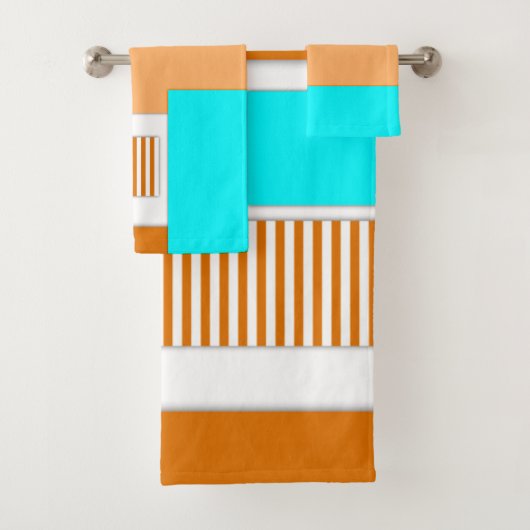 Geometrische vormen uit papier gesneden bad handdoek (Insitu)