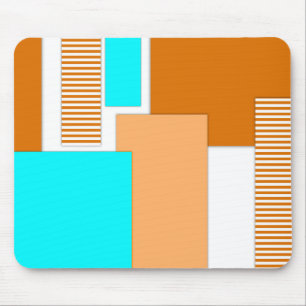 Geometrische vormen uit papier gesneden muismat