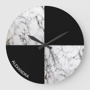 Geometrische vormen van marmer grote klok