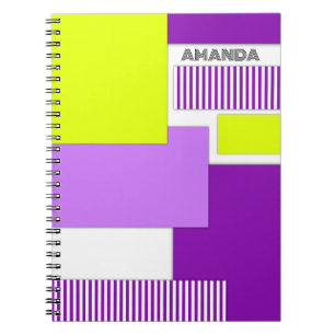 Geometrische vormen van veelkleurig papier notitieboek