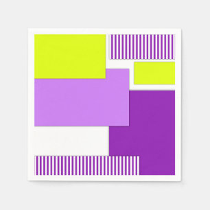 Geometrische vormen van veelkleurig papier servet