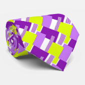 Geometrische vormen van veelkleurig papier stropdas (Opgerold)