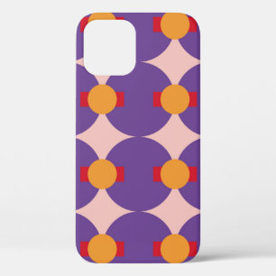 Geometrische vormretroflectiepatroon abstra iPhone 12 hoesje