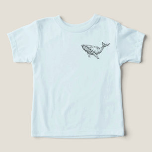 Geometrische Wal Kinderen T-Shirt