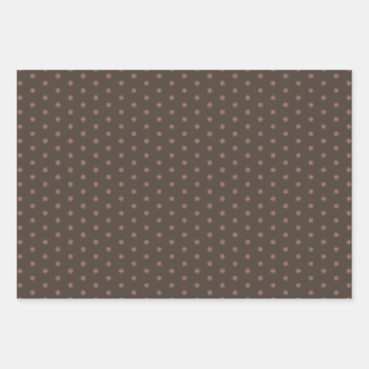 Geometrische Warm Neutrals Beige Zonnen Scrapbook Inpakpapier Vel (Voorkant)