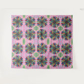 geometrische waterdruppelpatroon wandkleed (Voorkant (horizontaal))