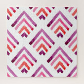 Geometrische Waterverf Abstract Naadloos Patroon Legpuzzel (Verticaal)