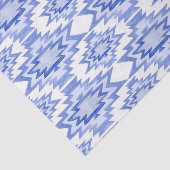 Geometrische Waterverf Boho Pattern Blue Gift Tissuepapier (Detail)