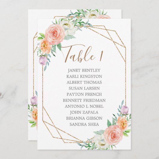 Geometrische Waterverf drijvende straten Programma (Voorkant / Achterkant)