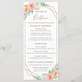 Geometrische Waterverf Vloeiende Kaart van de tijd