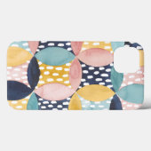 Geometrische waterverven Case-Mate iPhone case (Achterkant (horizontaal))