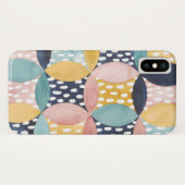 Geometrische waterverven Case-Mate iPhone case (Achterkant (horizontaal))