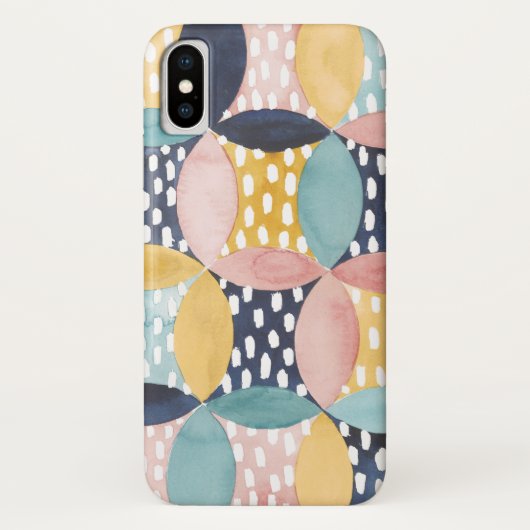 Geometrische waterverven Case-Mate iPhone case (Achterkant)