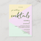 Geometrische weddenschap met geblindeerde pasta informatiekaartje (Voorkant)