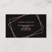 Geometrische weergave van het goudscript van het r visitekaartje (Achterkant)