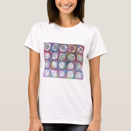 Geometrische werelden t-shirt (Voorkant)