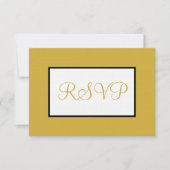 Geometrische White Gold RSVP Voedselallergieën (Voorkant)