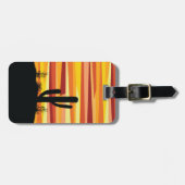 Geometrische woestijnzon bagagelabel (Voorkant horizontaal)