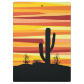 Geometrische woestijnzon klembord (Achterkant)