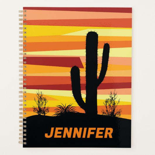 Geometrische woestijnzon planner (Voorkant)