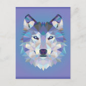 Geometrische wolf. briefkaart (Voorkant)