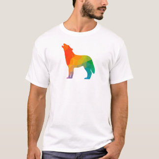 Geometrische wolf T-Shirt