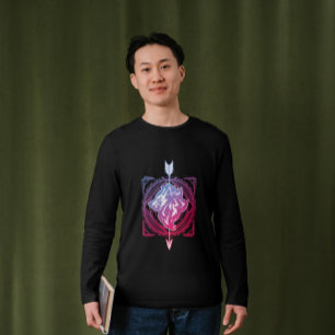 Geometrische wolf t-shirt